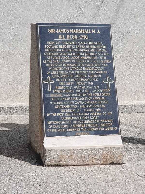 Sir James Marshall Marker. Click for full size. Sir James Marshall Marker image. Click for full size.