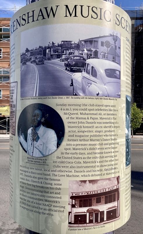 Crenshaw Music Scene Marker. Click for full size. Crenshaw Music Scene Marker image. Click for full size.