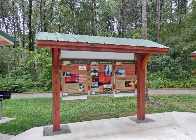 Firefighting Heritage Interpretive Kiosk image. Click for full size.