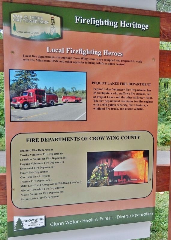 Firefighting Heritage Marker<br>(<i>right panel</i>) image. Click for full size.