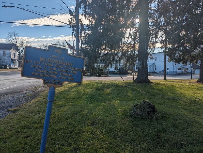 Town of McDonough Marker image. Click for full size.