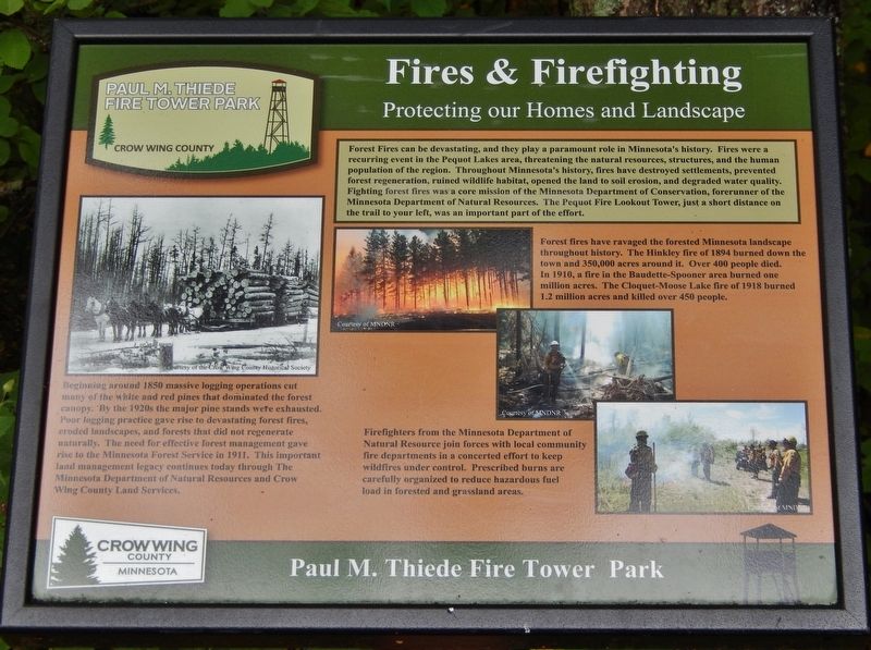 Fires and Firefighting Marker image. Click for full size.