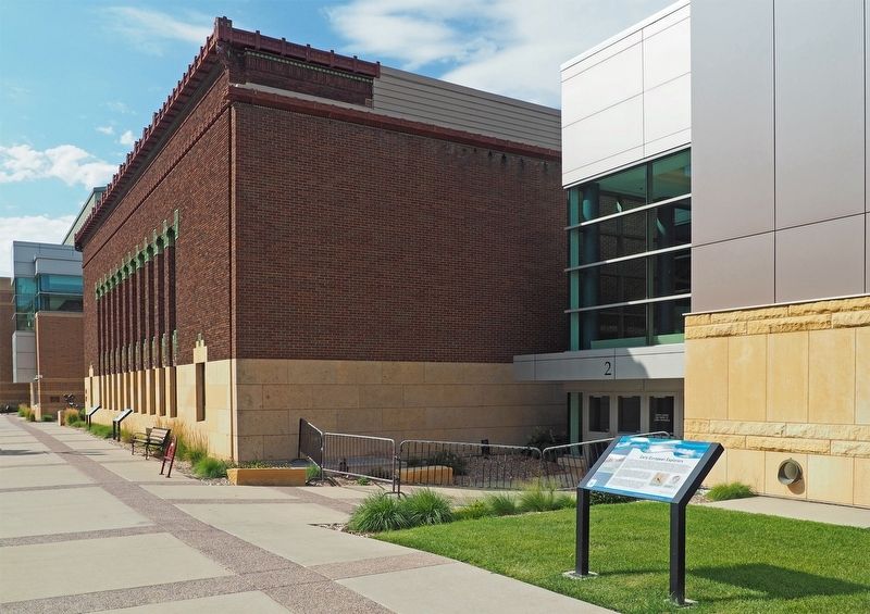 Early European Explorers Marker southeast of the Mankato Civic Center Grand Hall. Click for full size. Early European Explorers Marker southeast of the Mankato Civic Center Grand Hall image. Click for full size.