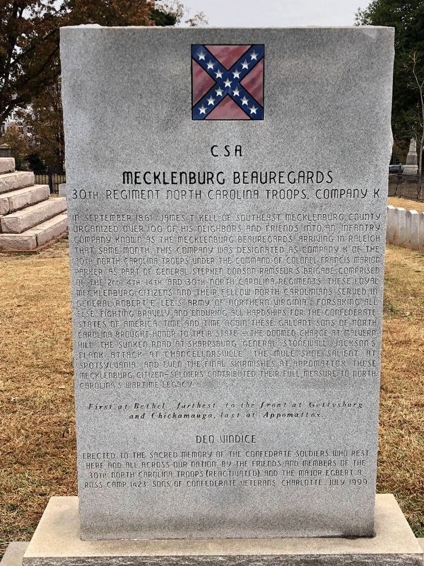 Mecklenburg Beauregards Marker image. Click for full size.