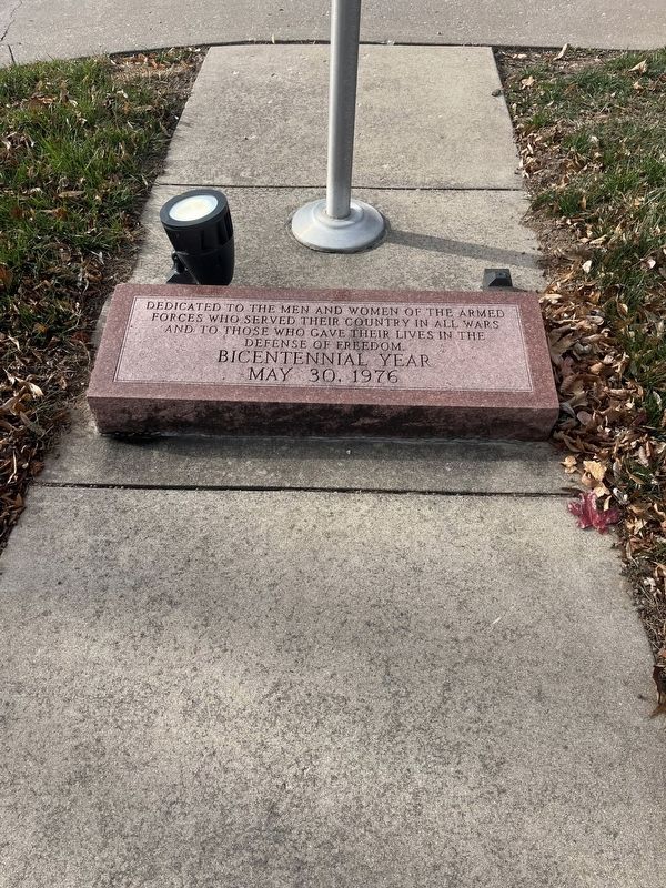 Dedicated to the Men and Women of the Armed Forces Marker. Click for full size. Dedicated to the Men and Women of the Armed Forces Marker image. Click for full size.