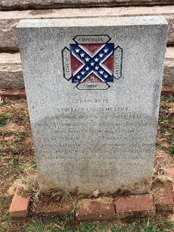 Charlotte Confederate Cemetery Marker image. Click for full size.