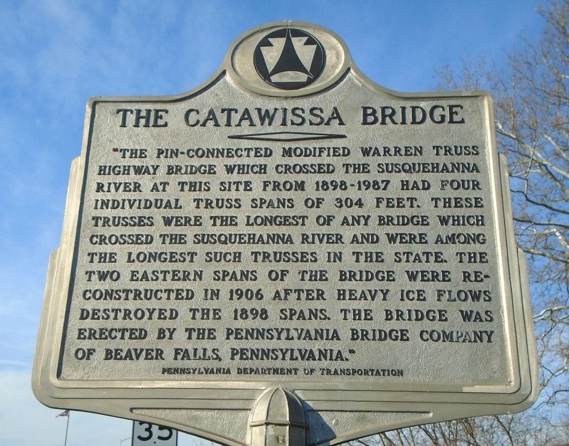 The Catawissa Bridge Marker image. Click for full size.