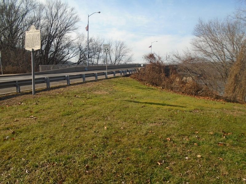 The New Catawissa Bridge and Marker. Click for full size. The New Catawissa Bridge and Marker image. Click for full size.