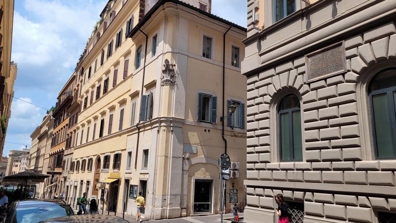 The view of the Federico Mistral Marker along the street. Click for full size. The view of the Federico Mistral Marker along the street image. Click for full size.