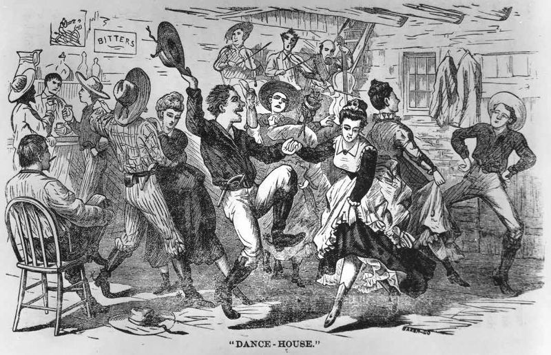 A Dance House in a Western Saloon. Click for full size. A Dance House in a Western Saloon image. Click for full size.
