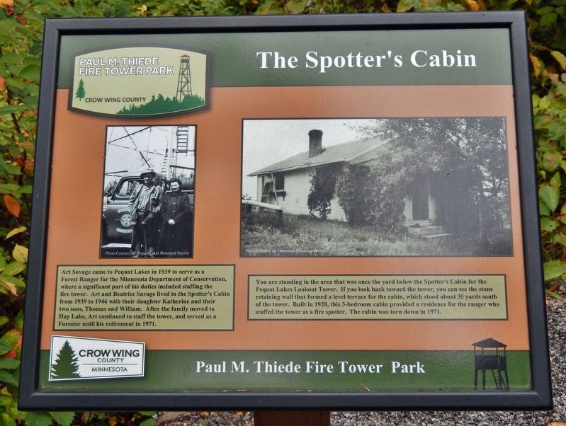 The Spotter's Cabin Marker. Click for full size. The Spotter's Cabin Marker image. Click for full size.