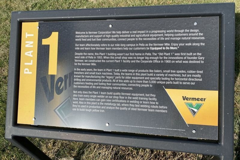 Plant 1 Marker. Click for full size. Plant 1 Marker image. Click for full size.