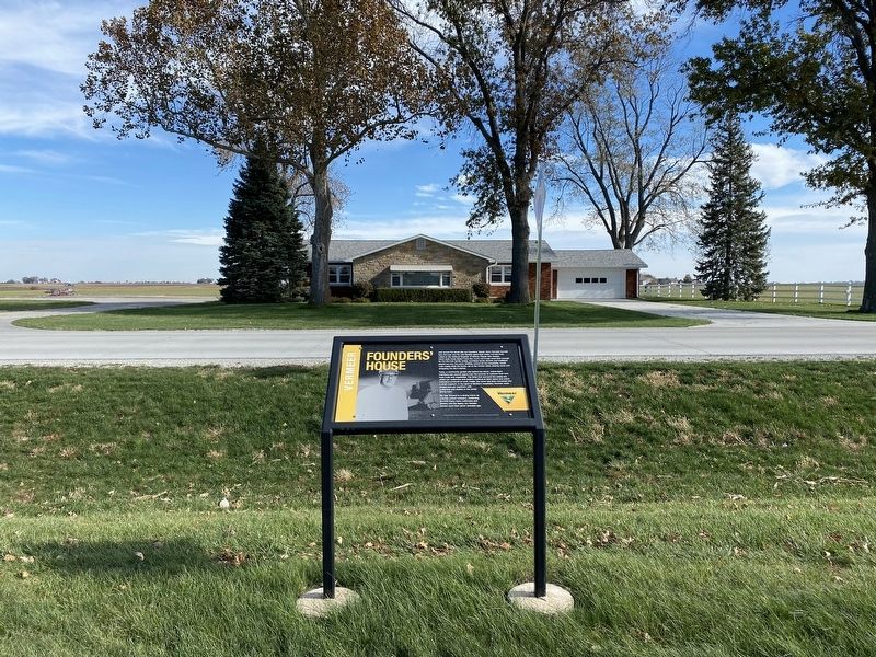 Vermeer Founders' House & Marker. Click for full size. Vermeer Founders' House & Marker image. Click for full size.
