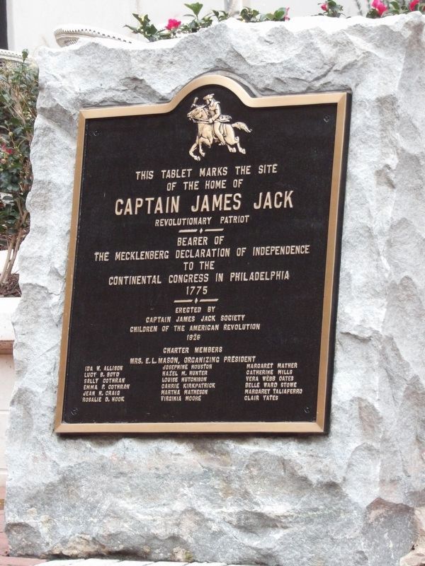 Captain James Jack Homesite Marker image. Click for full size.
