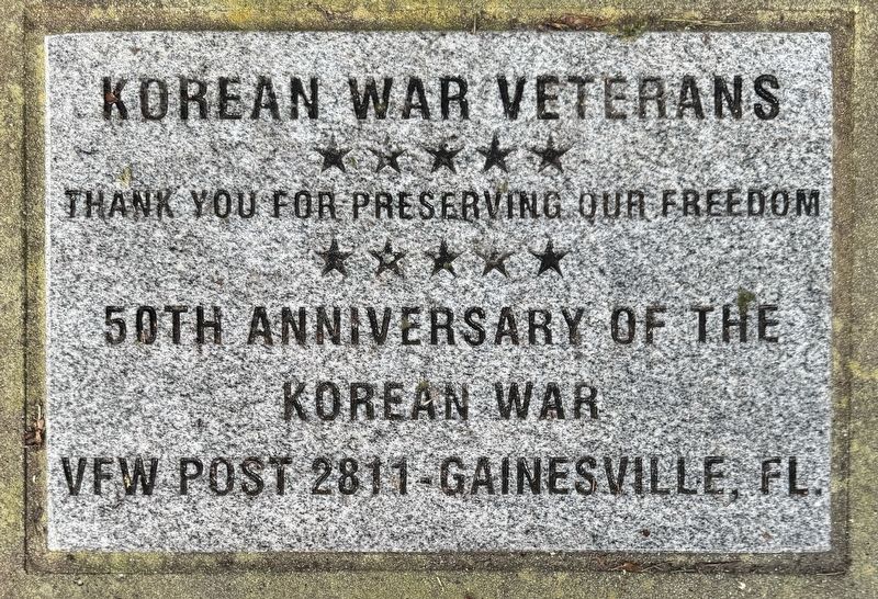 Korean War Veterans Marker image. Click for full size.