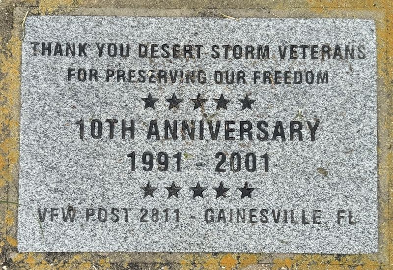Desert Storm Veterans Marker image. Click for full size.