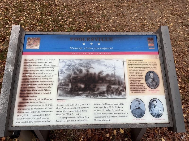 Poolesville Marker image. Click for full size.