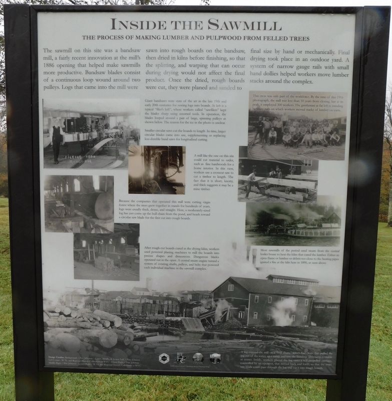 Inside The Sawmill Marker. Click for full size. Inside The Sawmill Marker image. Click for full size.