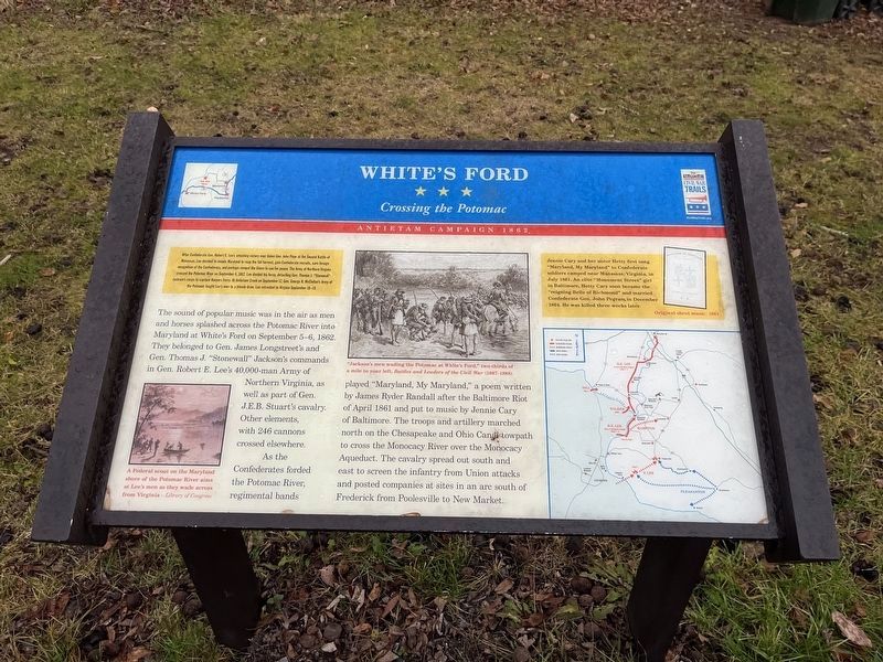 White's Ford Marker image. Click for full size.