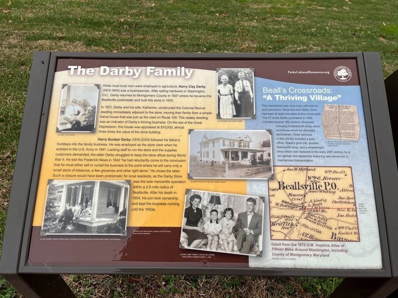 The Darby Family Marker image. Click for full size.