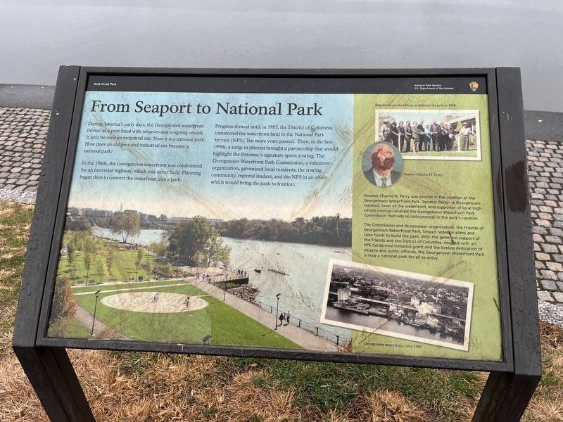 From Seaport to National Park Marker image. Click for full size.
