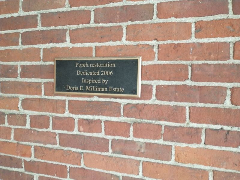 Additional dedication plaque on the house image. Click for full size.