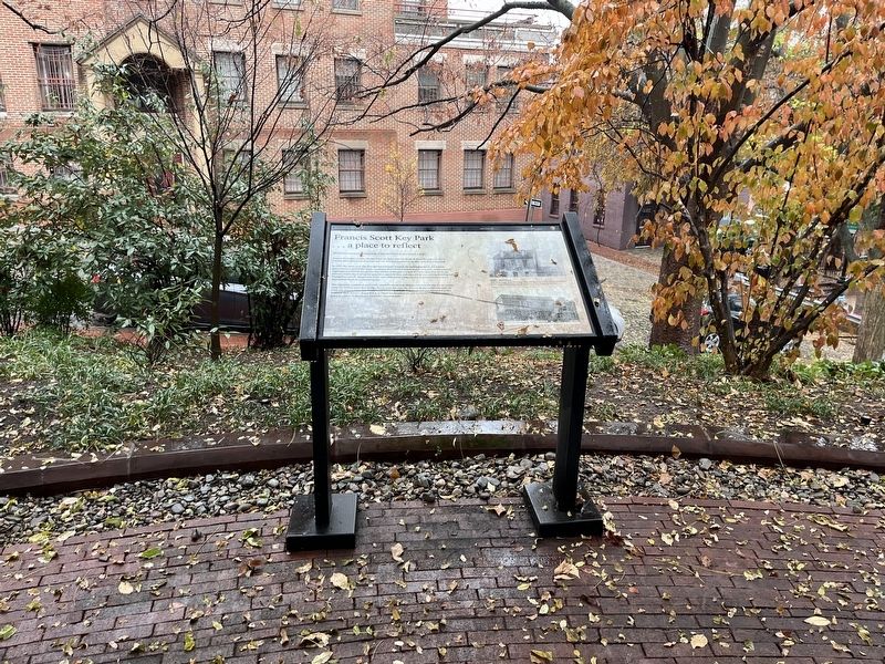 Francis Scott Key Park � a place to reflect Marker image. Click for full size.