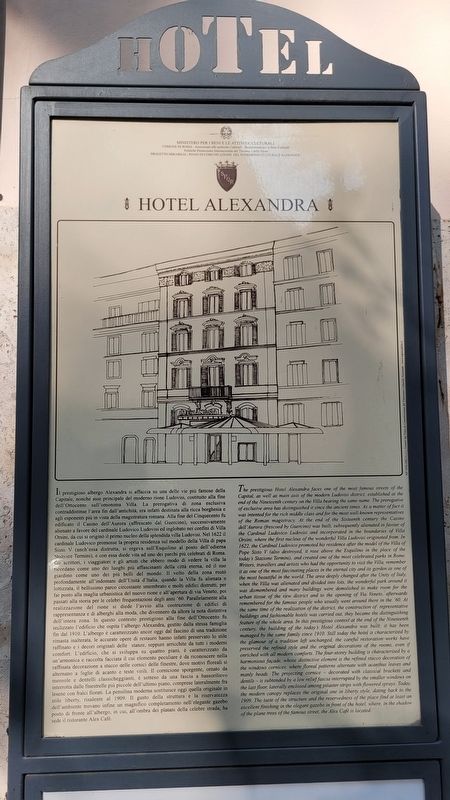 Hotel Alexandra Marker image. Click for full size.