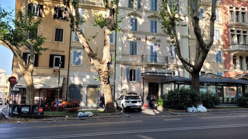 The view of the Hotel Alexandra and Marker from across the street image. Click for full size.
