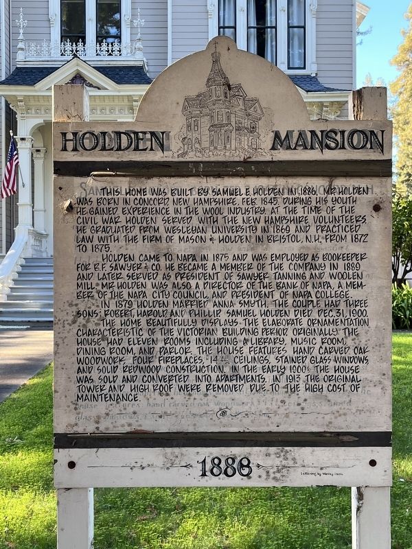 Holden Mansion Marker image. Click for full size.