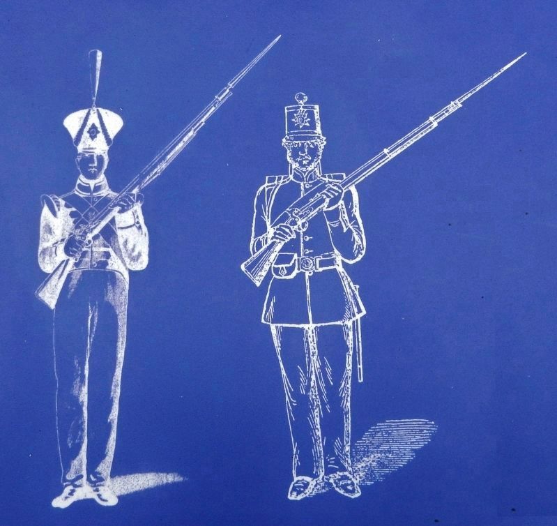 Marker detail: Infantry from the 1820s & 1860s image. Click for full size.