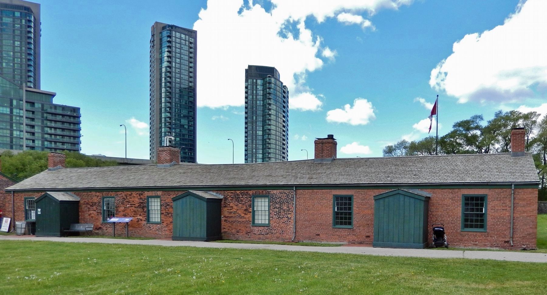 North and South Soldiers' Barracks. Click for full size. North and South Soldiers' Barracks image. Click for full size.