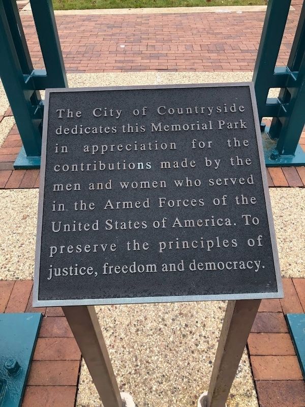 Memorial Park Veterans Memorial. Click for full size. Memorial Park Veterans Memorial image. Click for full size.