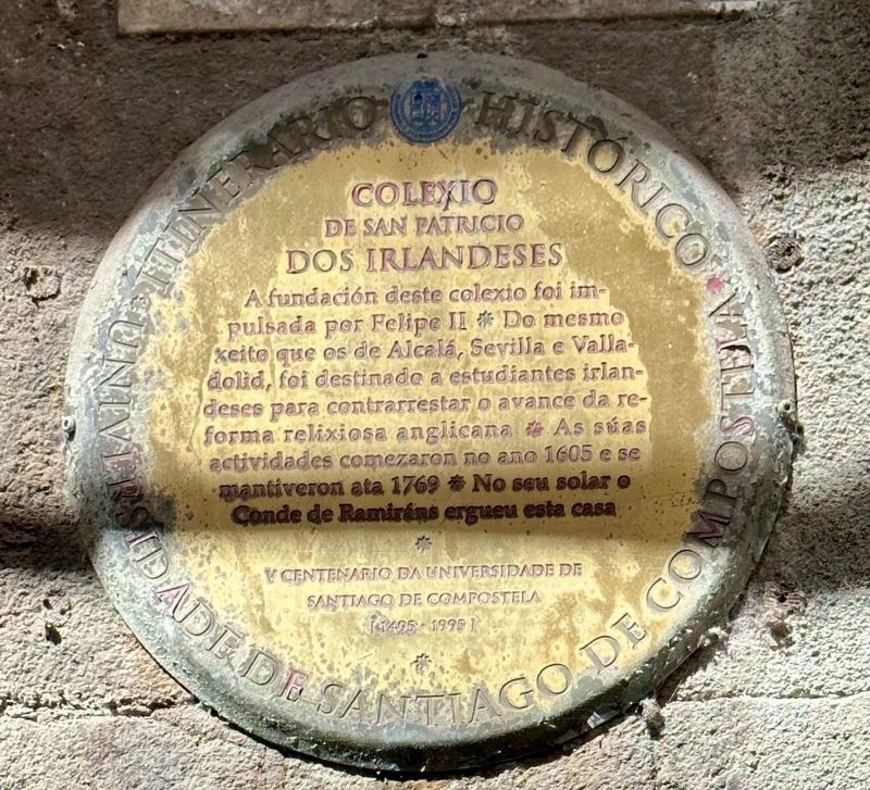 Colexio de San Patricio dos Irlandeses / Saint Patrick�s College of the Irish Marker image. Click for full size.