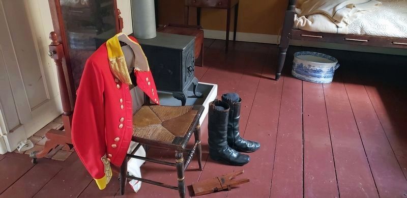Brick Barracks Interior: Chair, Boots & Stove image. Click for full size.