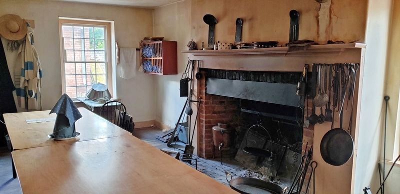 Brick Barracks Interior: Fireplace image. Click for full size.