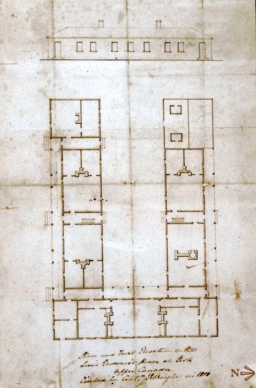 Marker detail: Government House Plan image. Click for full size.