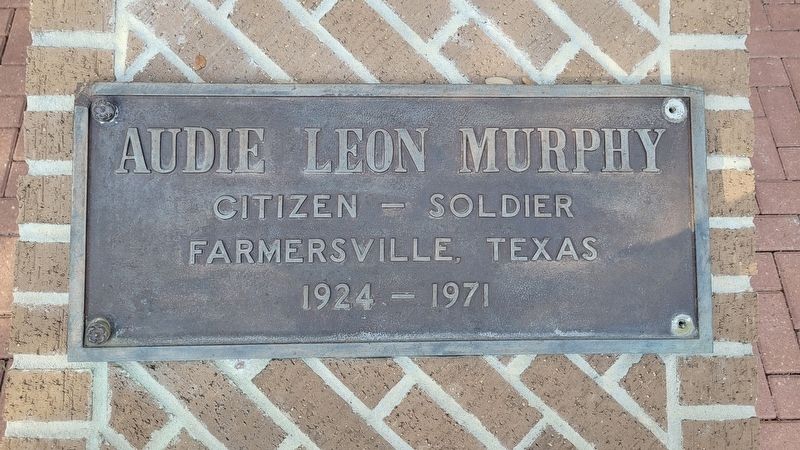 Audie Leon Murphy Marker image. Click for full size.