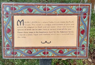 Malibu Lagoon Marker image. Click for full size.