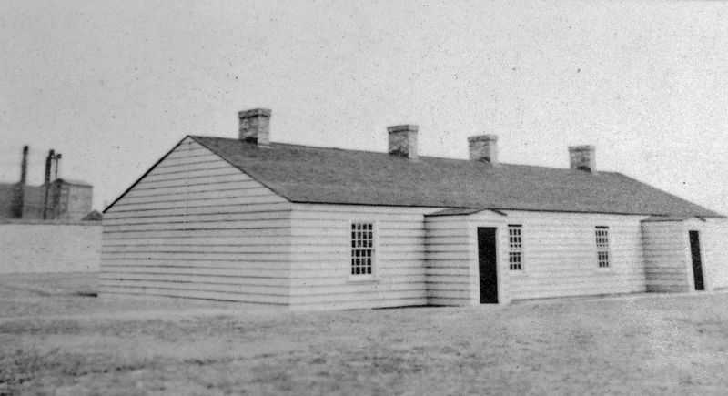 Marker detail: Blue Barracks, 1838 size image. Click for full size.
