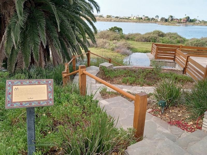 Malibu Lagoon and Marker. Click for full size. Malibu Lagoon and Marker image. Click for full size.