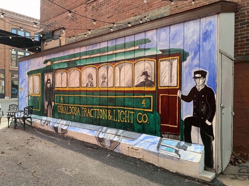 Trolley Car Mural image. Click for full size.