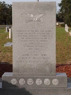 Hudson Area Veterans Memorial Marker. Click for full size. Hudson Area Veterans Memorial Marker image. Click for full size.