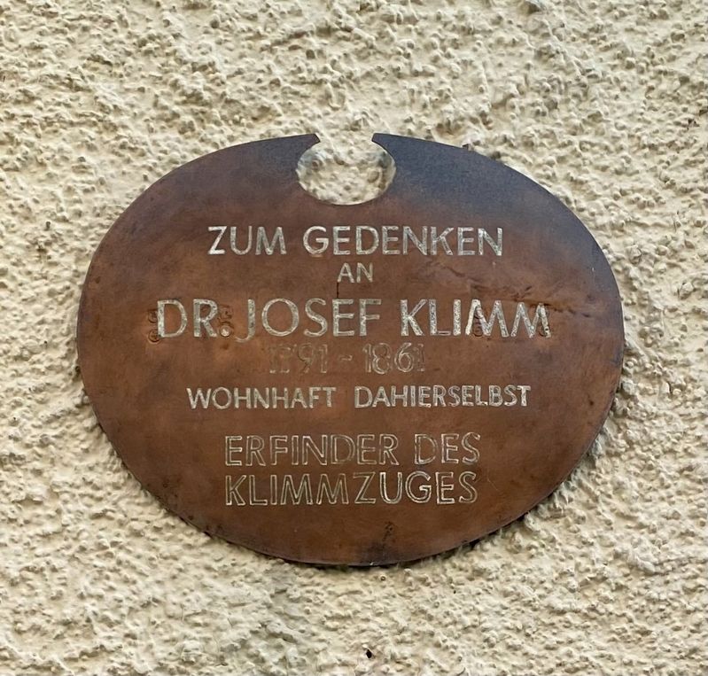 Dr. Josef Klimm Marker image. Click for full size.