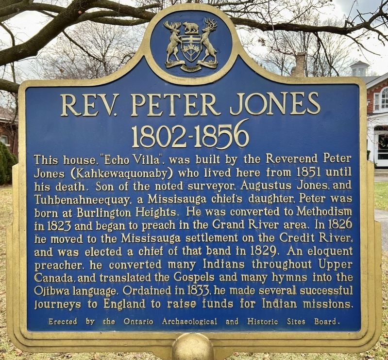 Rev. Peter Jones Marker image. Click for full size.