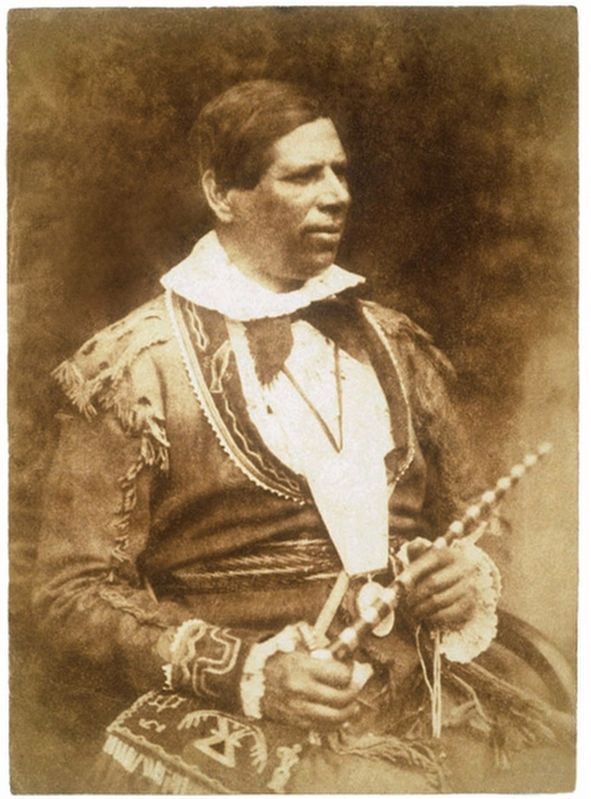 Rev. Peter Jones (Kahkewaquonaby) image. Click for full size.