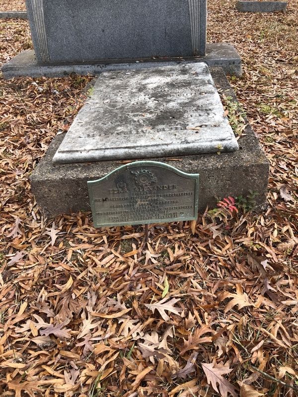 Ezra Alexander Marker. Click for full size. Ezra Alexander Marker image. Click for full size.