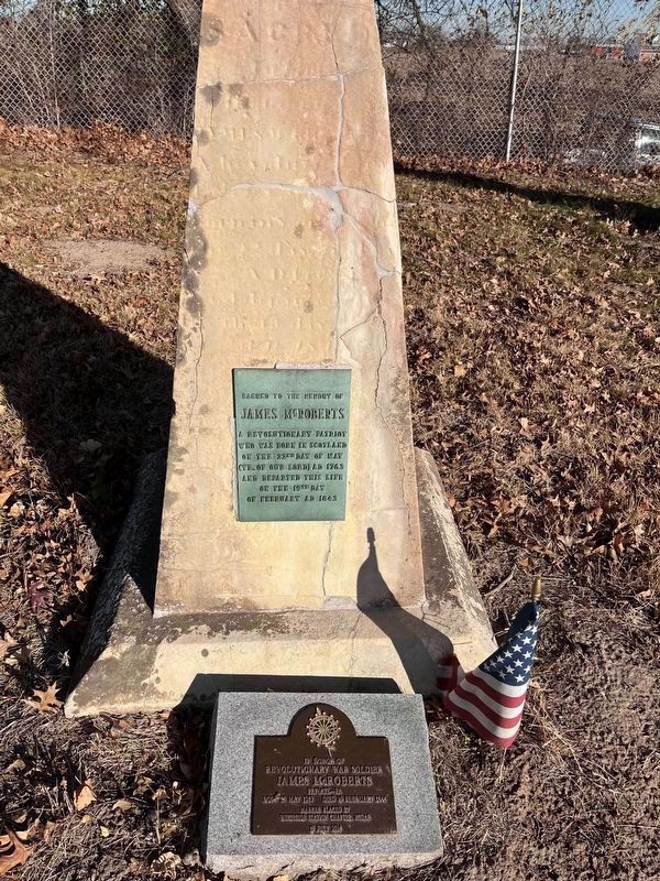 James McRoberts Grave Site. Click for full size. James McRoberts Grave Site image. Click for full size.