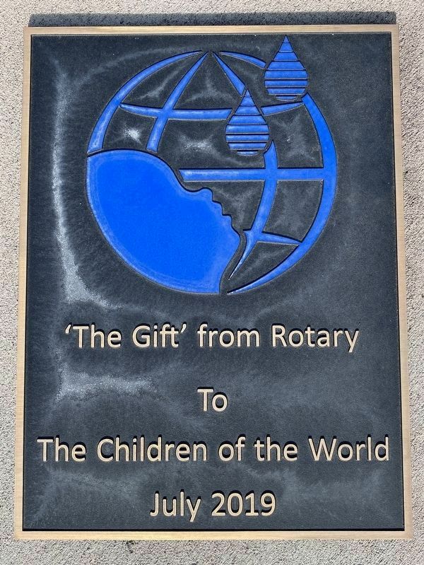 'The Gift' from Rotary To The Children of the World Marker image. Click for full size.
