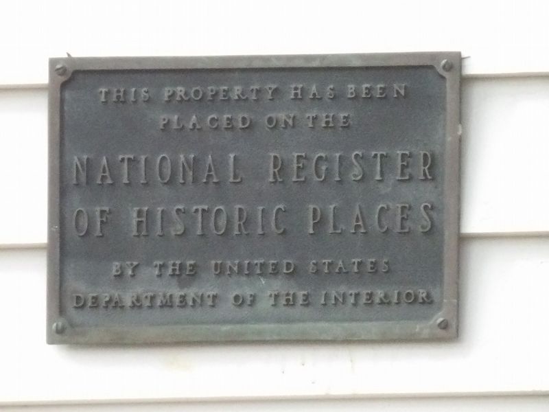 National Register of Historic Places Plaque image. Click for full size.